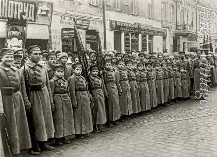Anonymous - Children as Red Army men. Moscow, December 17, 1923