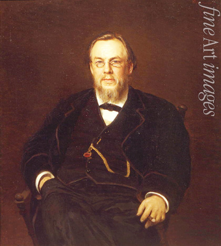 Kramskoi Iwan Nikolajewitsch - Porträt von Doktor Sergei Petrowitsch Botkin (1832-1889)