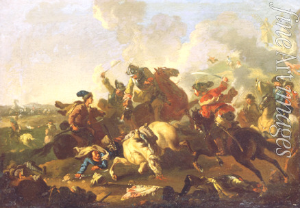 Kotzebue Alexander von - Scene from the battle of Poltava