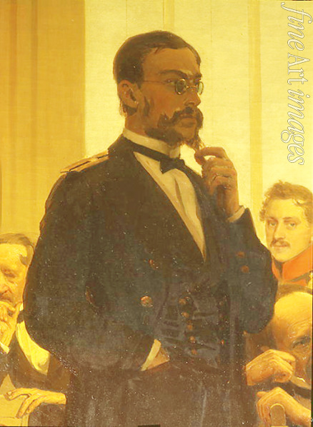 Repin Ilja Jefimowitsch - Der Komponist Nikolai Rimski-Korsakow (Detail des Bildes Slawische Komponisten)