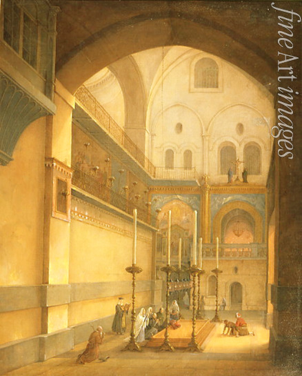 Chernetsov Nikanor Grigoryevich - View of the Chapel of the Holy Sepulchre (The Tomb of Christ) in the Church of the Resurrection in Jerusalem