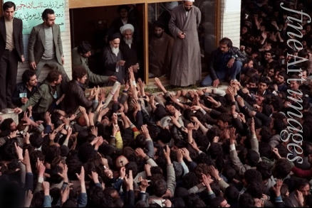 Anonymous - Ayatollah Ruhollah Khomeini in Tehran after returning from exile in February 1979