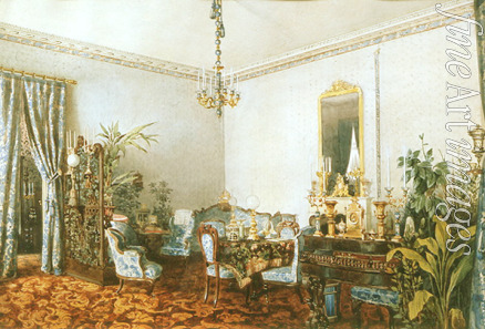 Premazzi Ludwig (Luigi) - Wohnzimmer im Haus von Warwara Obreskowa