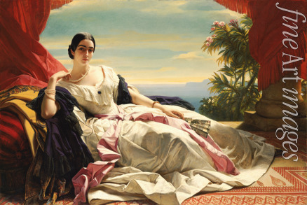 Winterhalter Franz Xavier - Portrait of Leonilla Ivanovna Baryatinskaya, Princess zu Sayn Wittgenstein (1816-1918)