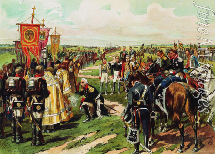 Samokisch Nikolai Semjonowitsch - Marschall Michail Kutusow vor der Schlacht von Borodino
