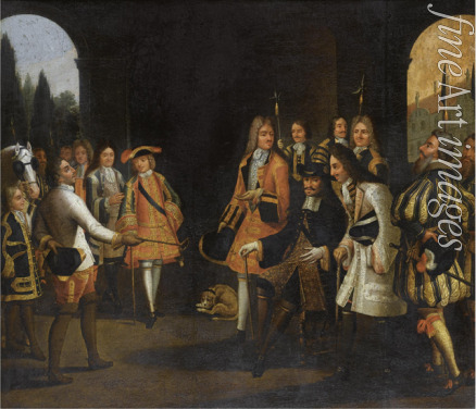 Anonymous - Tsar Peter the Great Visiting Louis XV in Versailles, 1717
