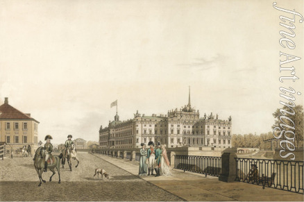 Lory Gabriel Ludwig the Elder - View of the Mikhailovsky Palace