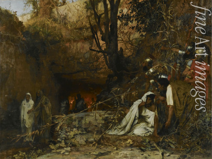 Siemiradzki Henryk - Verfolgte Christen am Eingang zu den Katakomben