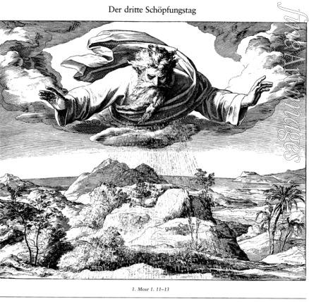 Schnorr von Carolsfeld Julius - The Third Day of Creation (From Die Bibel in Bildern)