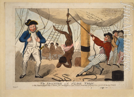 Cruikshank Isaac Robert - The Abolition of the Slave Trade, Or the inhumanity of dealers in human flesh exemplified in Captn. Kimber's treatment of a youn