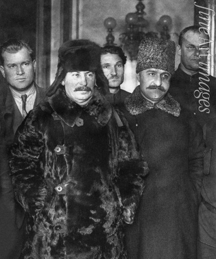 Unbekannter Fotograf - Josef Stalin und Sergo Ordschonikidse