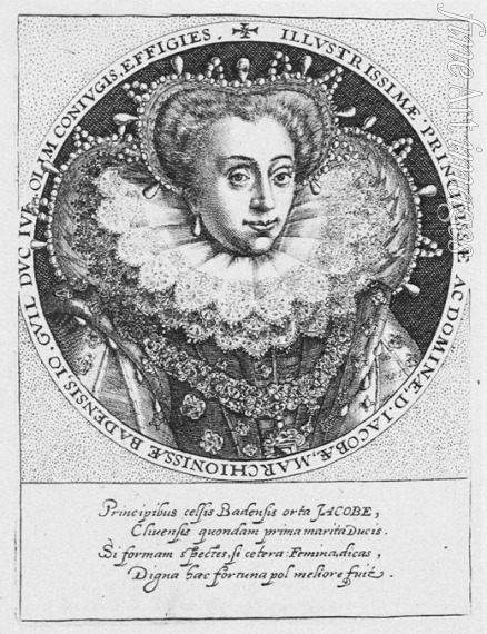 Passe Crispijn van de the Elder - Princess Jakobea of Baden (1558-1597)