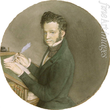 Somow Konstantin Andrejewitsch - Porträt von Dichter Alexander Sergejewitsch Puschkin (1799-1837)