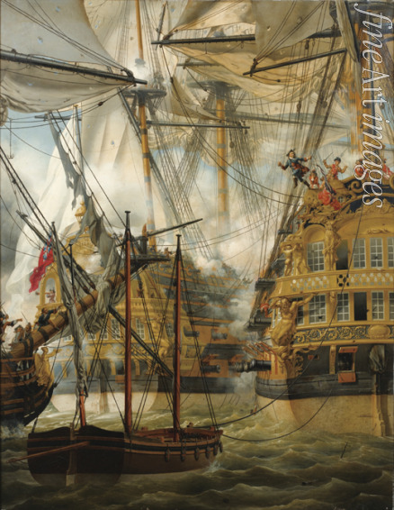 Crépin Louis-Philippe - HMS Cumberland kämpft gegen Le Lys und La Gloire
