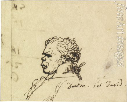 David Jacques Louis - Portrait of Georges Jacques Danton (1759-1794)
