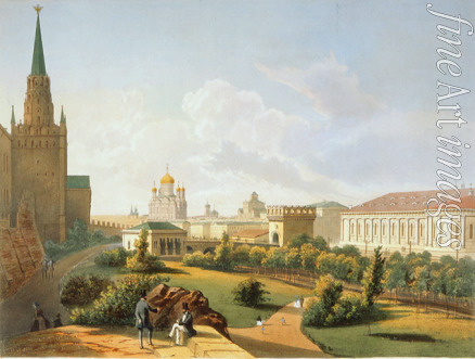 Jacottet Louis Julien - Der Alexandergarten in Moskau
