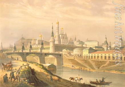 Bichebois Louis-Pierre-Alphonse - Blick auf den Moskauer Kreml