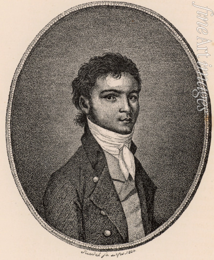 Unbekannter Künstler - Porträt von Ludwig van Beethoven (1770-1827)