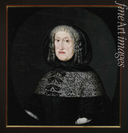 Unbekannter Künstler - Porträt von Eleonore von Anhalt-Zerbst, Herzogin von Schleswig-Holstein-Norburg (1608-1681)