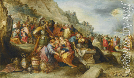 Francken Frans the Younger - The Israelites, after crossing the Red Sea, at the tomb of the patriarch Joseph