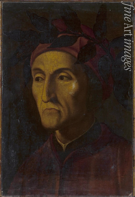 Unbekannter Künstler - Porträt von Dante Alighieri (1265-1321)