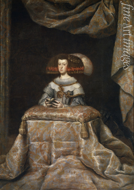 Velàzquez Diego - Porträt von Maria Anna von Österreich (1634-1696) betend