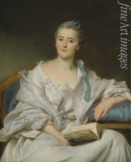 Roslin Alexander - Portrait of Marie-Françoise Julie Constance Filleul, Marquise de Marigny with a book