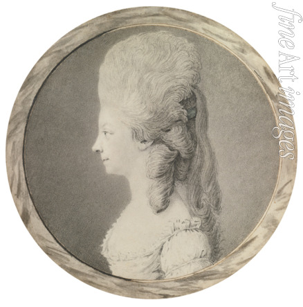 Unbekannter Künstler - Porträt von Marie-Louise von Savoyen-Carignan (1749-1792), Prinzessin de Lamballe