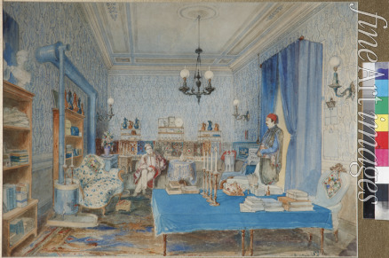 Preziosi Amedeo - Prince Pavel Petrovich Vyazemsky in his study in Constantinople
