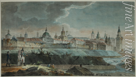 Quarenghi Giacomo Antonio Domenico - View of the Neglinnaya River and Kitay-gorod from the Petrovsky Square