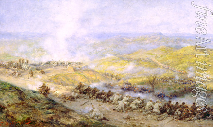 Kovalevsky Pavel Osipovich - A scene from the Russo-Turkish War (1877-1878)