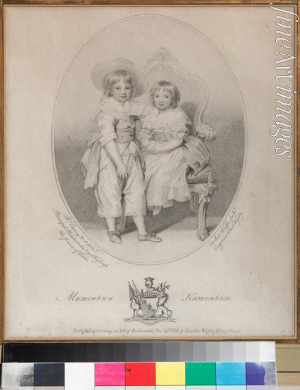 Watson Caroline - Porträt von Graf Michail Woronzow (1782-1856) und Gräfin Jekaterina Voronzowa (1784-1856) als Kinder