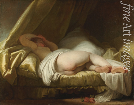 Fragonard Jean Honoré - Schlafendes Mädchen