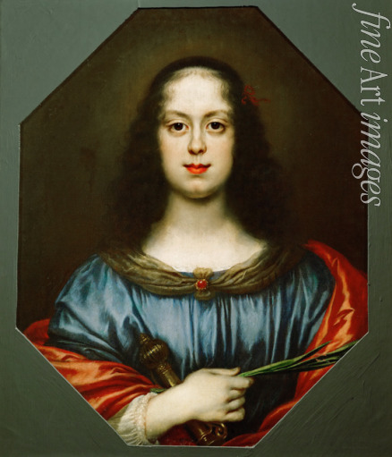 Dolci Carlo - Porträt von Vittoria della Rovere (1622-1694) als Heilige Katharina