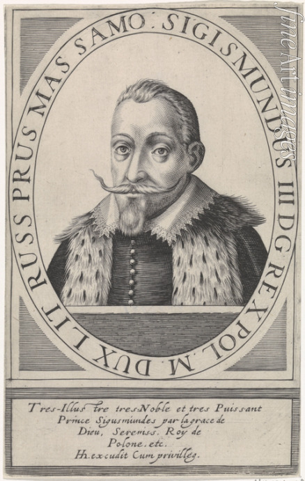 Hondius Hendrik der Ältere - Porträt von König Sigismund III. Wasa (1566-1632)