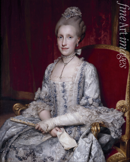 Mengs Anton Raphael - Porträt von Maria Ludovica von Spanien (1745-1792), Kaiserin des Heiligen Römischen Reiches