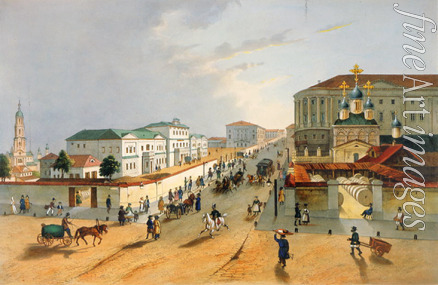 Müller Andreas Jakob Heinrich - The Imperial post office and the School of Painting and Sculpture of the Moscow Art Society