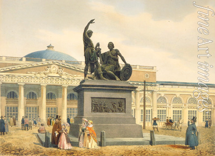 Benoist Philippe - Das Denkmal für Minin und Poscharski auf dem Roten Platz in Moskau