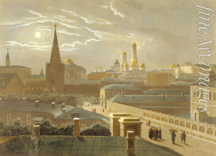 Bichebois Louis-Pierre-Alphonse - View of the Moscow Kremlin