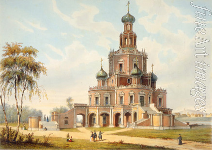 Bachelier Charles-Claude - Die Mariä-Schutz-Kirche in Moskau