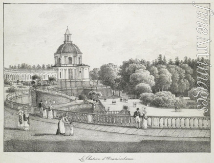 Martynow Andrei Jefimowitsch - Blick auf die Kirche im Palast Oranienbaum