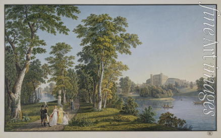 Lory Gabriel Ludwig the Elder - View of the Palace in Gatchina from the Park