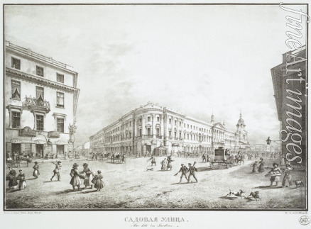 Beggrov Karl Petrovich - View of Sadovaya Street in Saint Petersburg