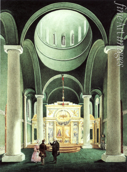 Klose Friedrich Wilhelm - Interior view of the Alexander Nevsky Church at Potsdam