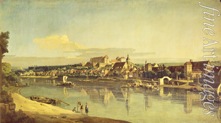 Bellotto Bernardo - View of Pirna from the right bank of the Elba