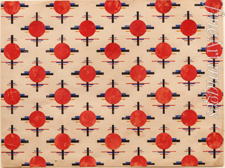 Chashnik Ilya Grigoryevich - Suprematist Pattern. Fabric design