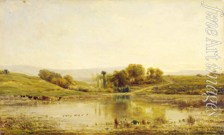 Daubigny Charles-François - A pond