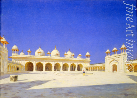Wereschtschagin Wassili Wassiljewitsch - Die Perlenmoschee (Moti Masjid) im Roten Fort von Agra