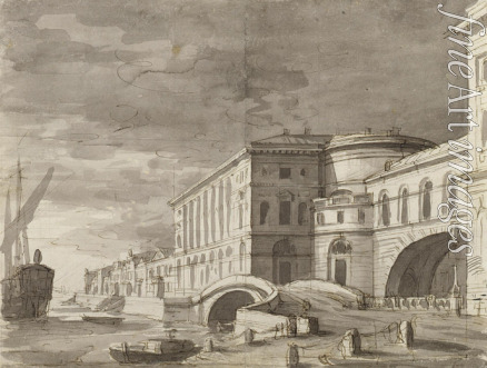 Gonzaga Pietro di Gottardo - Das Eremitage-Theater in Sankt Petersburg (Entwurf eines Vorhangs)