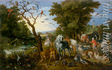 Brueghel Jan der Ältere - Der Einzug der Tiere in die Arche Noah